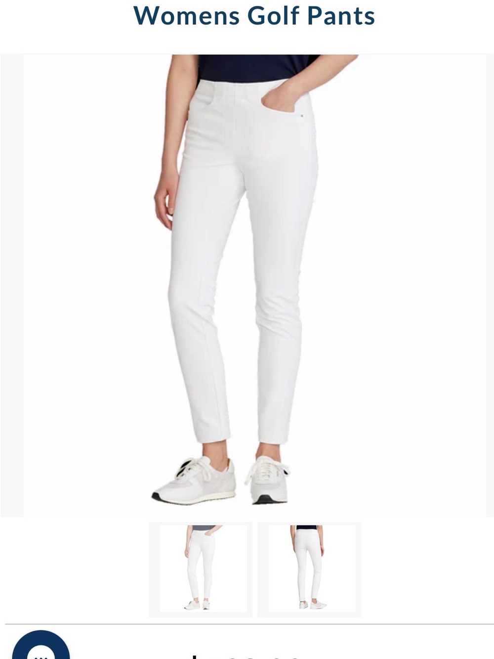 Ralph Lauren White Cropped Golf Pants